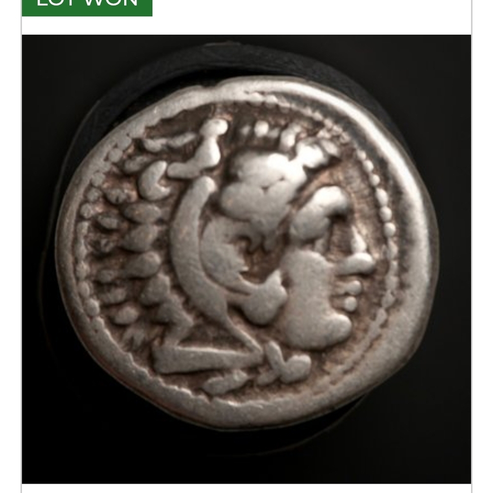 Ancient Silver Tetradachm Coin Alexander The GREAT